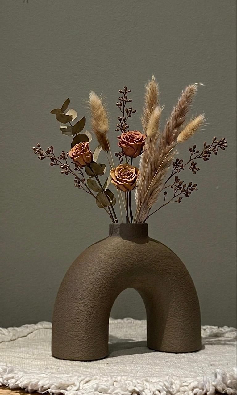 Florero Media Dona